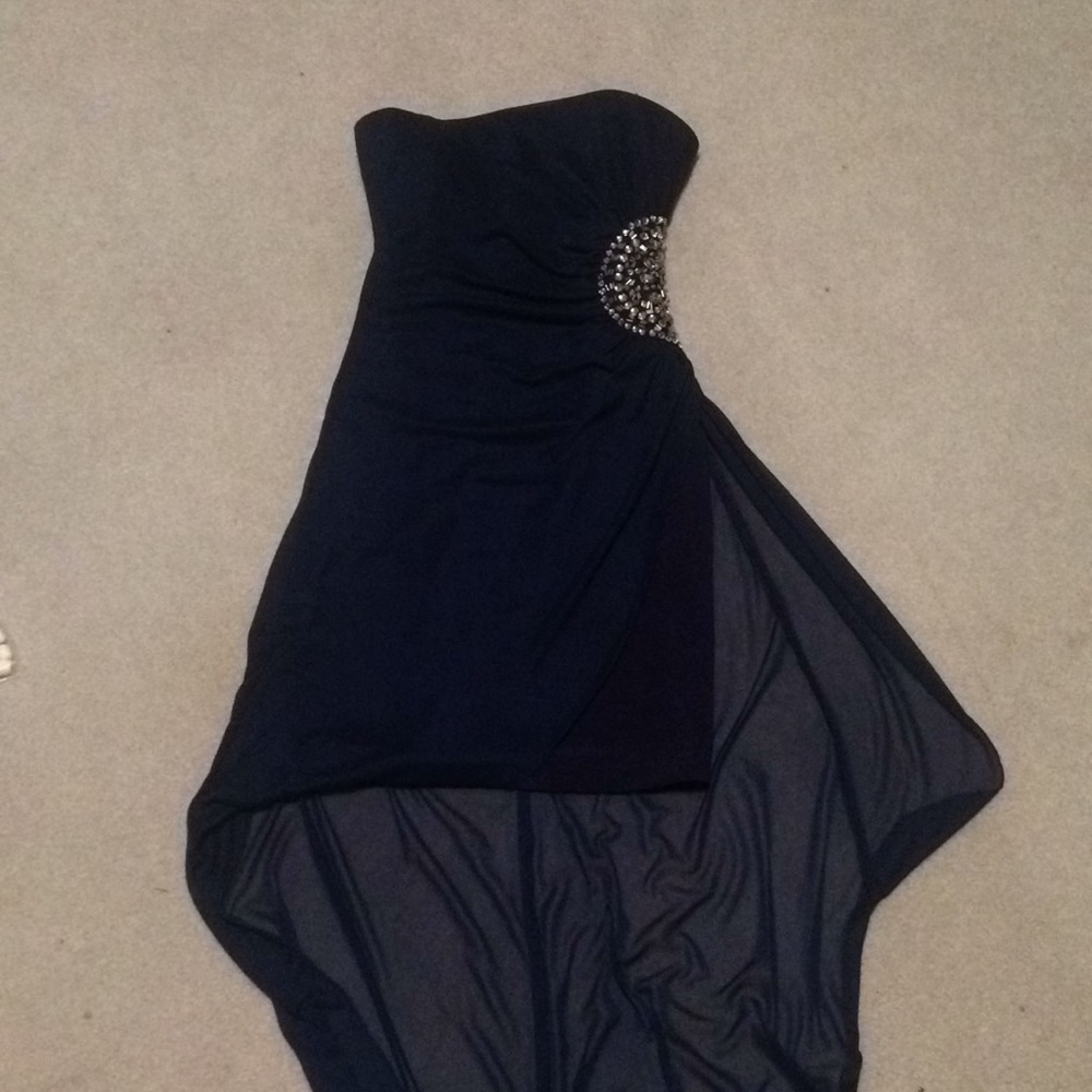 High-low Strapless Dress